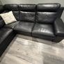 Italian leather right-hand facing corner sofa Image 3