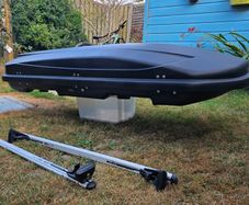 Roof box 400l & bars 125 cm