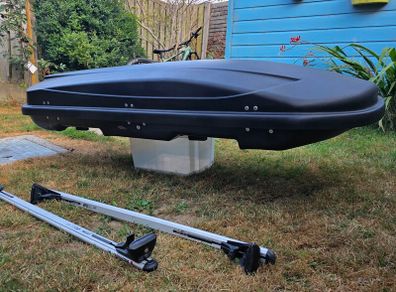 Roof box 400l & bars 125 cm