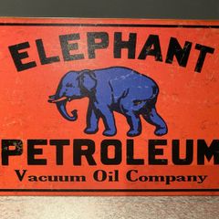 Elephant petroleum Tin Metal sign