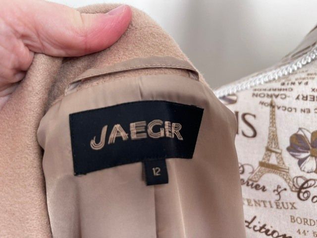 Jaeger Wool Blend Camel Coat