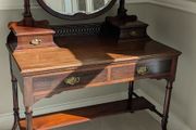 Antique mahogany dressing table with mirror