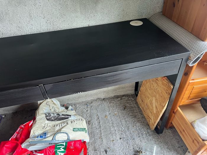 ikea black desk