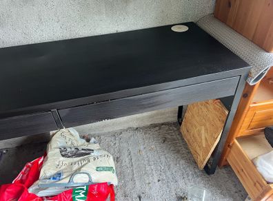 ikea black desk