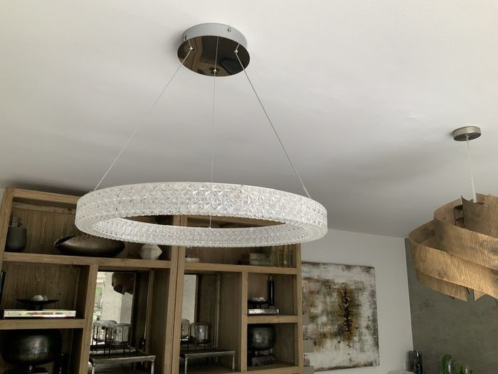Stunning Round crystal pendant light