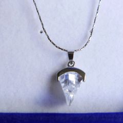 Top Image `18KGP gold plated, crystal pendant necklace
