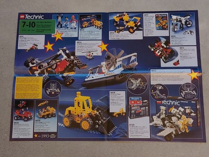 Lego 1993 Medium Technic European Foldout