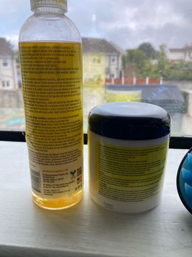 Hair oil and Locking Gel