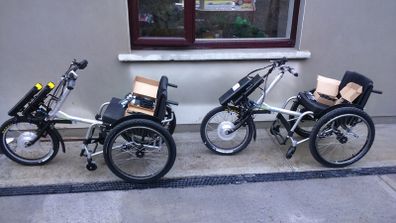 Battery powered all-terrain wheelchairs
