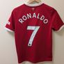 Man Utd Ronaldo 7 kids football jersey shirt 13/14 years Image 5