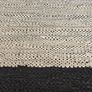 Black and white leather rug Image 3