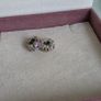 Pandora  purple sparkling forest spacer charms pair x2 very good condition Image 6