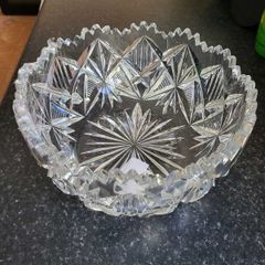 Bohemian crystal fruit Bowl