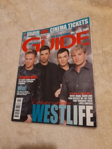RTE Guide 2009 Westlife Cover