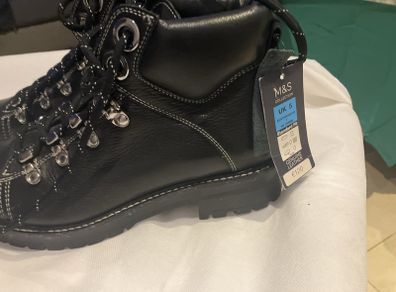 marks & spencer leather boots