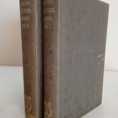 Milton's Poetical Works: With Life, Critical Dissertation and Explanatory Notes by Rev. George Gilfillan (2 Volume Set) (HQ50)