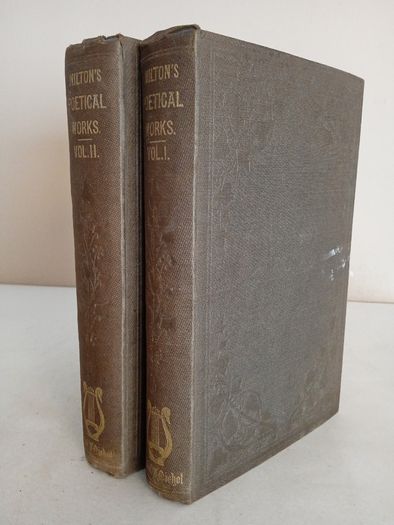 Milton's Poetical Works: With Life, Critical Dissertation and Explanatory Notes by Rev. George Gilfillan (2 Volume Set) (HQ50)