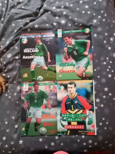 Collection of 66 Republic of Ireland International Football Programmes