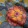 vintage fabric, screen printed fabric Image 3
