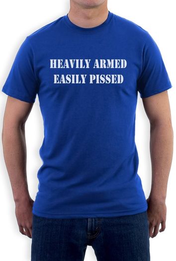 Heavily Armed Easily Pissed T-Shirt tee top shirt