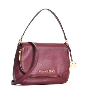 Michael Kors Bedford Convertible Merlot  Leather Bag