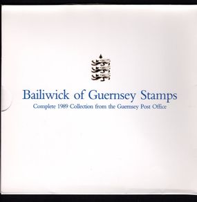 1989 Guernsey (Channel Islands) Stamp Year Book (softback) issued by Guernsey Post