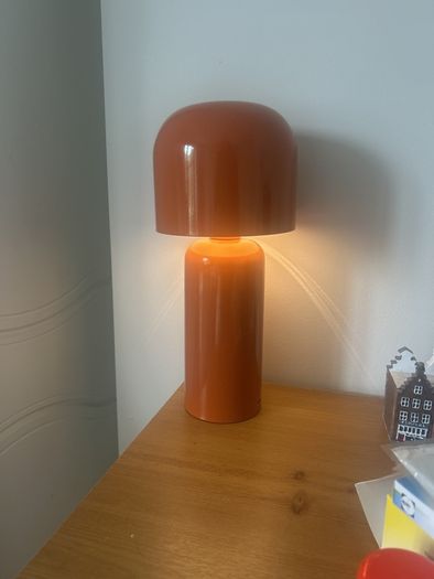 Orange lamp with 3 light settings