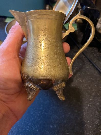 EPNS (brass) tea set.