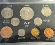 1965 British pre-decimal coin set