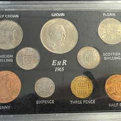 1965 British pre-decimal coin set
