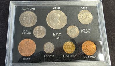 1965 British pre-decimal coin set