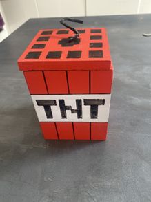 Wooden Minecraft TNT box