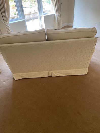 cream sofa