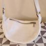 Vezze Pancia Ecru Leather Crossbody Bag Image 4