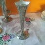 EPNS Bud Vase + Two Candle Holders Image 5