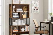 New 5 Tier Industrial Style Bookcase - FREE P&amp;P