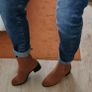 New Genuine suede ankle boots tan size 5/38 Image 6