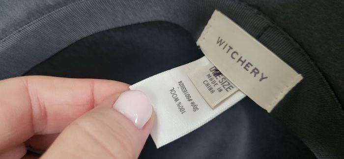 Witchery 100% Wool Grey Fedora - One Size