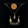 9ct gold and crystal set Image 2