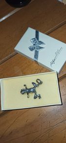 Solid silver froggy chain ornament
