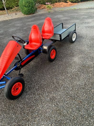 Berg go kart and trailer