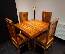 Solid wood table and 4 chairs