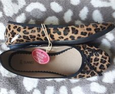 Tiger Printed Flat Pumps  Size 5