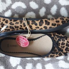 Tiger Printed Flat Pumps  Size 5