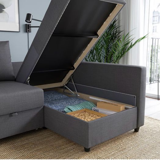 IKEA Corner sofa-bed with storage