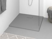 Shower Base Tray SMC Grey 90x80 cm