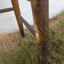 Vintage Rustic Wooden Bar Stool Image 5