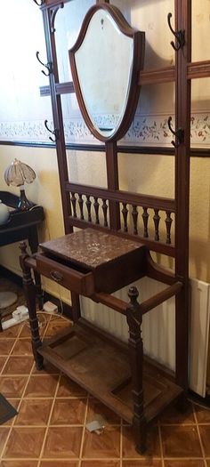 Vintage Early 1900s Hall Stand