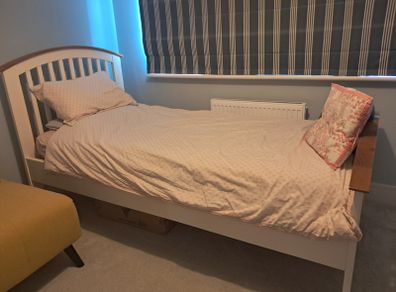 Wooden single bed frame