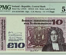 Ireland | 1978 | 10 Pounds | P.72a | IJC 937590 | 58 EPQ | Choice About UNC